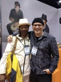 Sammy with Arno Lucas famed percussionist with Al Jarreau and others